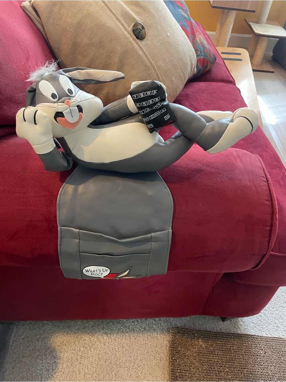 Vintage Bugs Bunny Remote Holder - Plush Accessory